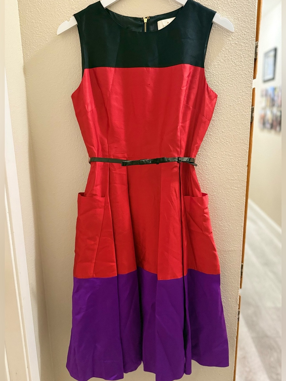 Kate Spade Zahara Silk Colorblock Dress